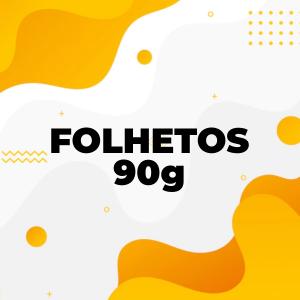 Folhetos Couchê 90g 10x14cm Frente ou Frente e Verso  Corte Reto 2500un.